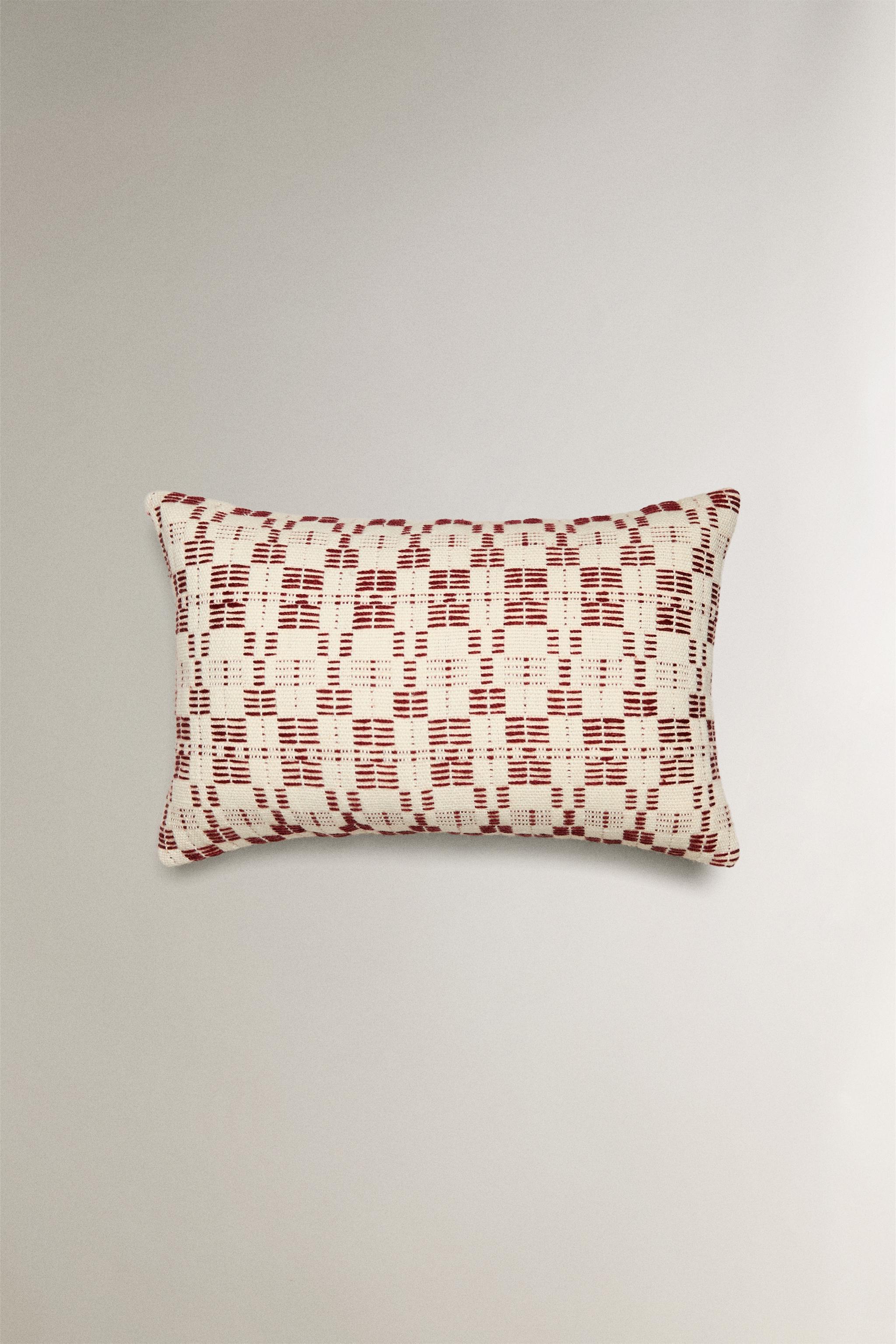 HOUSSE DE COUSSIN TISSÉ SYMÉTRIQUE NOËL